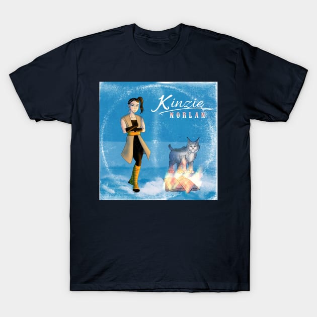 Kinzie Norlan the Album (Worn Vinyl) T-Shirt by Great North Comic Shop